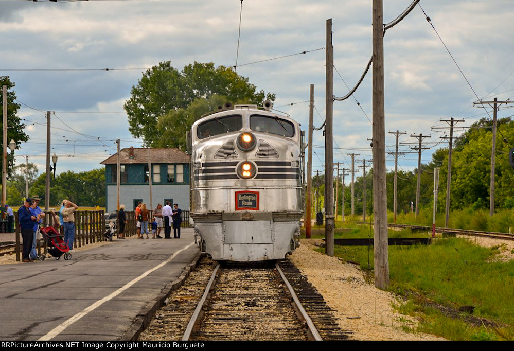 CBQ E5A Locomotive Nebraska Zephyr